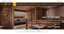 Desktop Screenshot of huetten-chalets.com